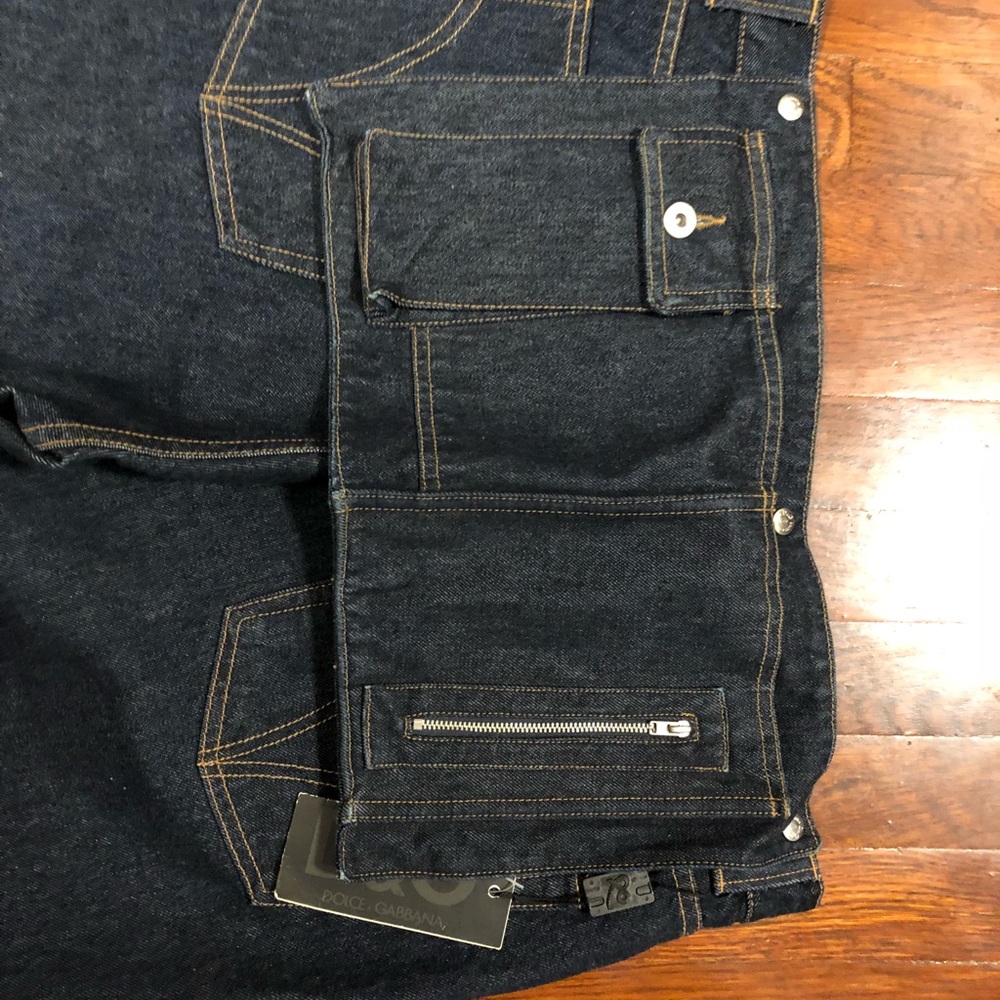 Men’s Designer D&G Jeans unique removable pouch